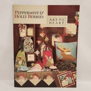 Art To Heart Peppermint & Holly Berries Nancy Halvorsen Christmas Quilt Book